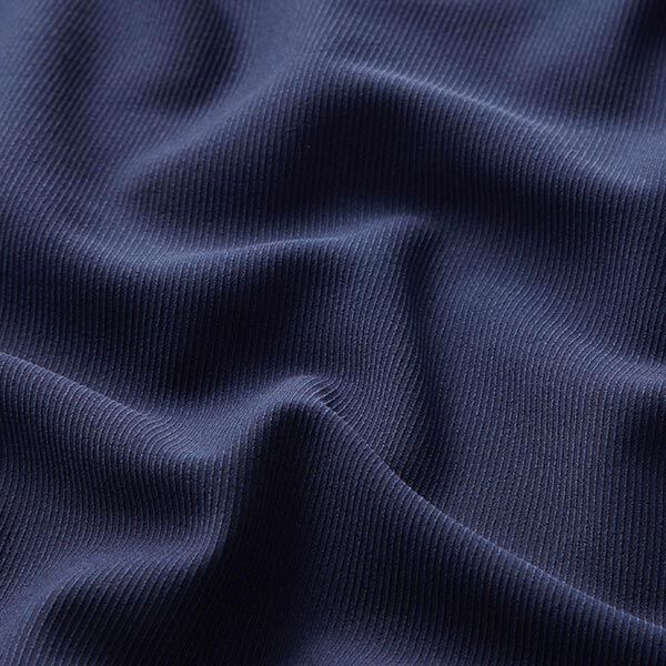 Blousestof in de lengte elastisch keperbinding – nachtblauw,  image number 2