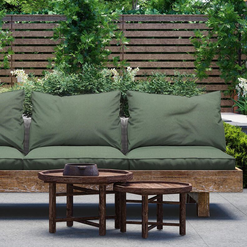 Outdoorstof Canvas Effen – donkergrenen,  image number 5