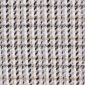 Grove jasstof glittergaren ruit – wit/beige | Stofrestant 50cm, 