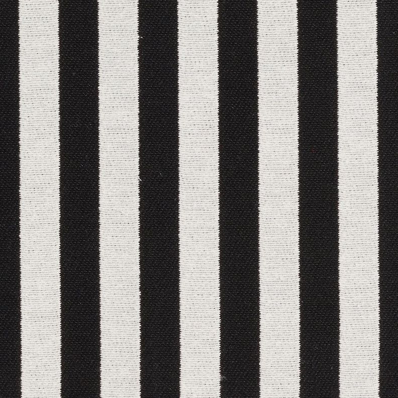 Decostof Jacquard brede strepen – ivoor/zwart,  image number 1