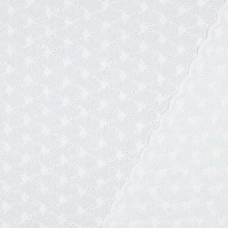 Katoenen stof Los borduursel Bloemen diamanten| Poppy Fabrics – wit,  image number 4
