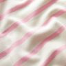 Katoenjersey dwarsstrepen – wit/roze,  thumbnail number 2