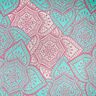 Strandkleding hamamdoek jacquard ornamenten – pepermunt/purper,  thumbnail number 1