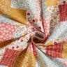 Katoenen stof Cretonne Patchwork-look – wit/zalm,  thumbnail number 4