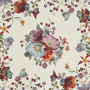 Decostof tapijtstuk Bloemen – beige, 