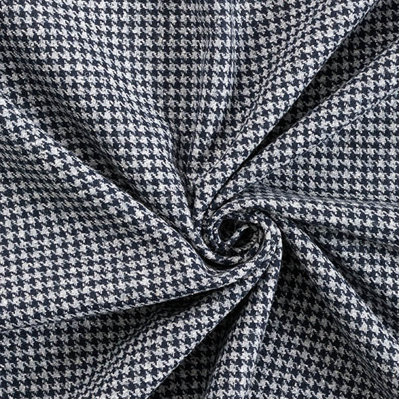 Mantelstof pepita geruit – marineblauw,  image number 3