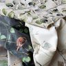 Decostof Half panama Populierenbladeren – natuur/donkerolijf,  thumbnail number 6