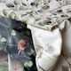 Decostof Half panama Populierenbladeren – natuur/donkerolijf,  thumbnail number 6
