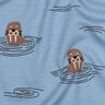 Sweatshirt geruwd Walrussen | by Poppy – licht jeansblauw,  thumbnail number 2