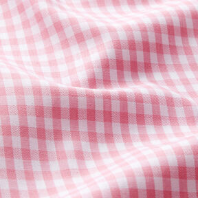 Katoenen stof Vichy ruit 0,5 cm – roze/wit, 