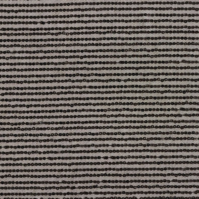 Paillettenstof verticale strepen – zwart,  image number 1
