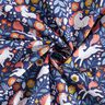 Katoenpopeline Bloemen-eenhoorn Digitaal printen – indigo,  thumbnail number 3