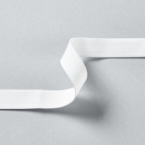 Gladde elastiekband [3 m | 20 mm] – wit, 