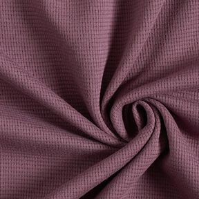 Mini Katoenen wafel jersey effen – aubergine, 