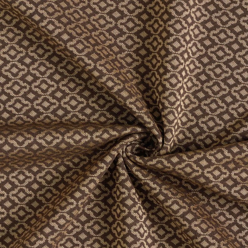 Gebreide jacquard ruiten – beige/bruin,  image number 4