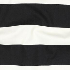 Decostof Canvas vrolijke strepen – zwart/wit, 