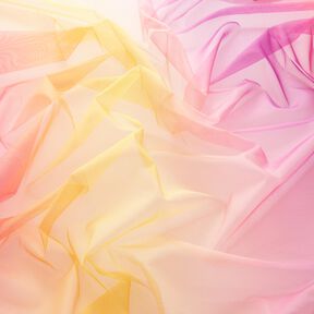 Softmesh Regenboog-verloop – pastelviolet/perzik sinaasappel, 