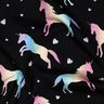 Katoenjersey Regenboog eenhoorns Digitaal printen | Poppy Fabrics – zwart,  thumbnail number 2
