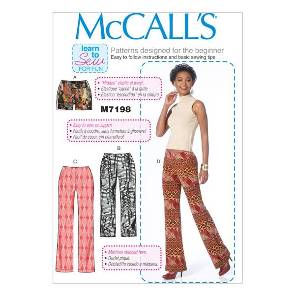Shorts|broek, McCalls 7198 | 32 - 48,  image number 1