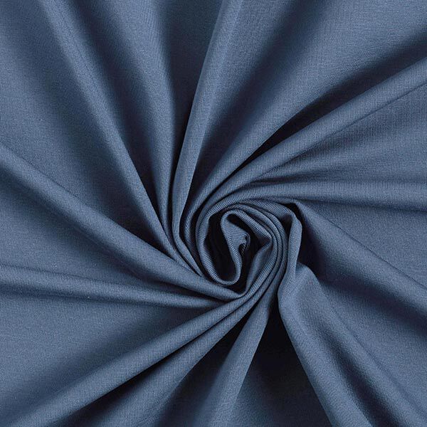 Katoenjersey medium effen – jeansblauw,  image number 1
