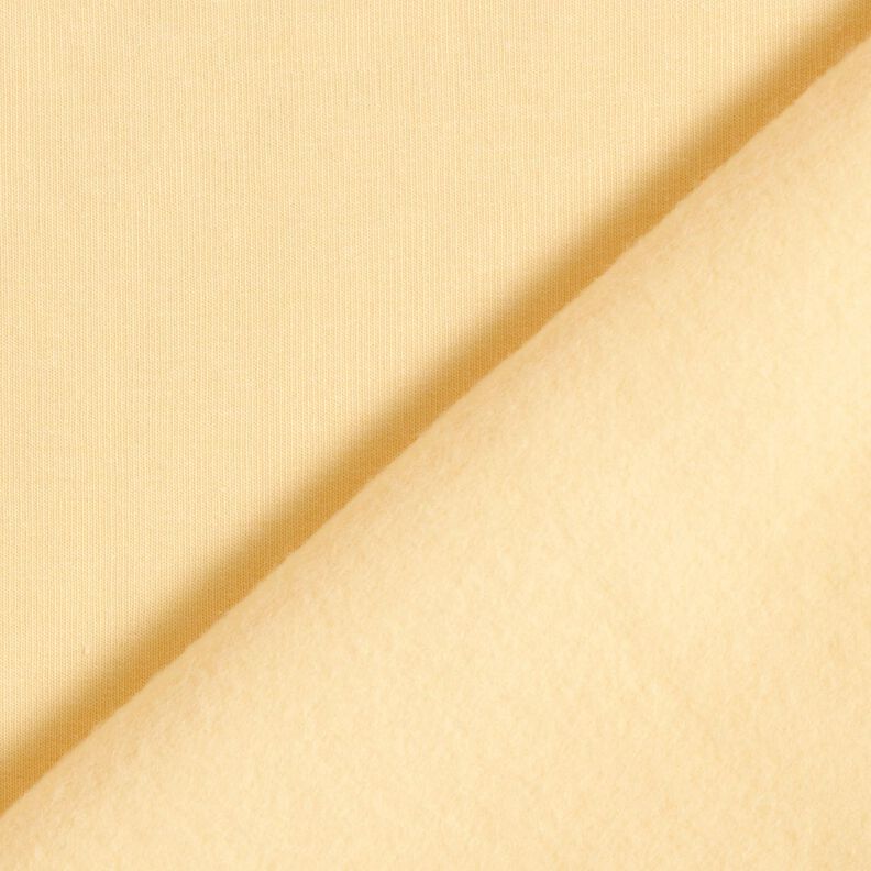 Licht katoenen sweatstof effen – vanillegeel,  image number 5