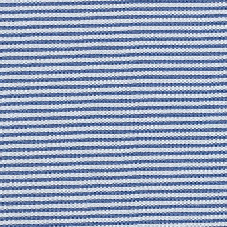 Boordstof rondgebreid smalle ringen – jeansblauw/lichtblauw,  image number 1