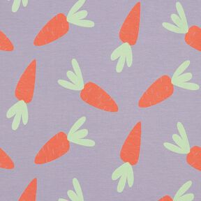 French Terry sommersweat grote wortels – lila, 