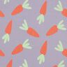 French Terry sommersweat grote wortels – lila,  thumbnail number 1