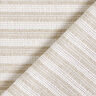 Katoenen stof rasterstructuur horizontale strepen – beige/wit,  thumbnail number 5
