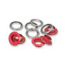 Oogjes met sluitringen [20 stuks | Ø 11 mm] | Prym – rood/zilver metallic,  thumbnail number 2