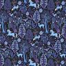 French Terry sommersweat Sprookjesbos Digitaal printen | Poppy Fabrics – zwart blauw/roodlila,  thumbnail number 1