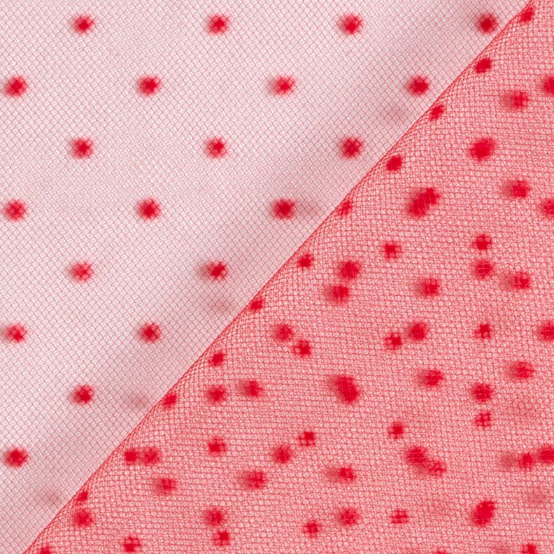 Tule Fluwelen stippen – rood,  image number 4