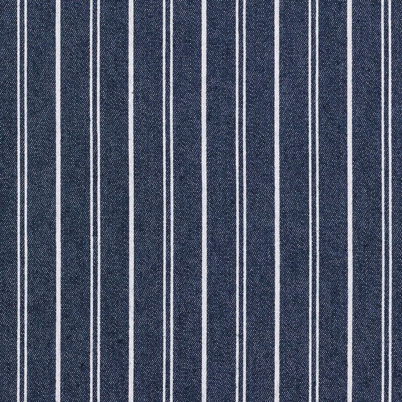 Lichte stretch jeans krijtstrepen – marineblauw,  image number 1