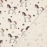 Katoenjersey Glitter bloemenpaard | Poppy Fabrics – natuur/goud,  thumbnail number 4