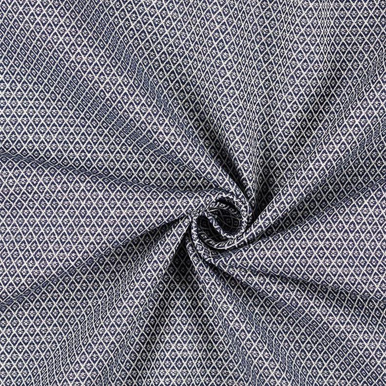 Meubelstof jacquard minirute – blauw,  image number 2