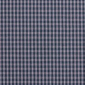 Overhemdenstof dubbel geruit – marineblauw/bordeauxrood, 