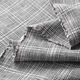 Pakstof ruit metallicgaren – zwart/wit,  thumbnail number 3