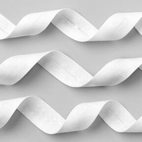 Schuine band stippen [20 mm] - wit, 