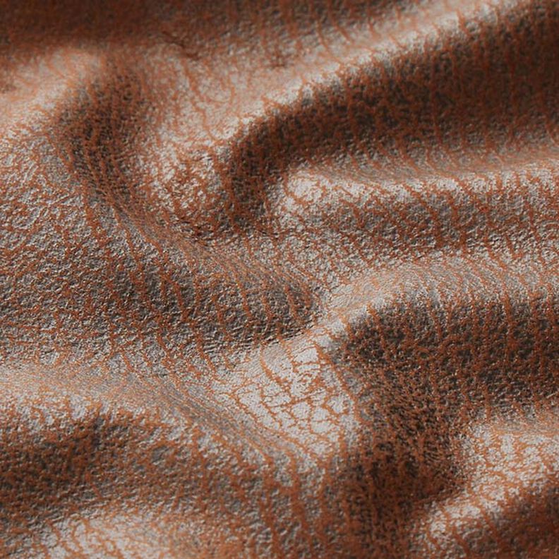Bekledingsstof Imitatieleer Pamero – middelbruin,  image number 2