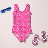 Badpakstof mini stippen – intens roze/wit,  thumbnail number 9