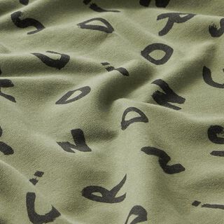 Sweatshirt geruwd Letters "dinosaurus" – olijf, 
