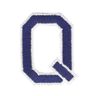 Applicatie letter Q [ Hoogte: 4,6 cm ] – marineblauw,  thumbnail number 1