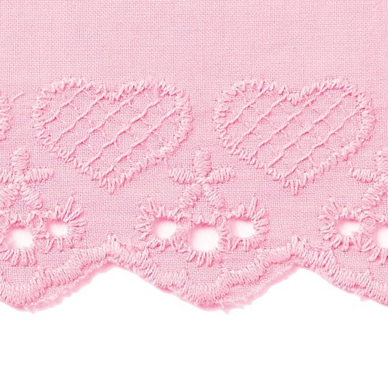 Festonkant hartje [50 mm] - roze,  image number 2