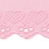 Festonkant hartje [50 mm] - roze,  thumbnail number 2