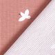 Wafel jersey Vogels – oudroze,  thumbnail number 5