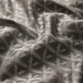 Voeringstof Jacquard Geometrische vormen – grijs, 