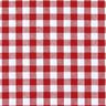 Katoenen stof Vichy ruit 1 cm – rood/wit,  thumbnail number 1