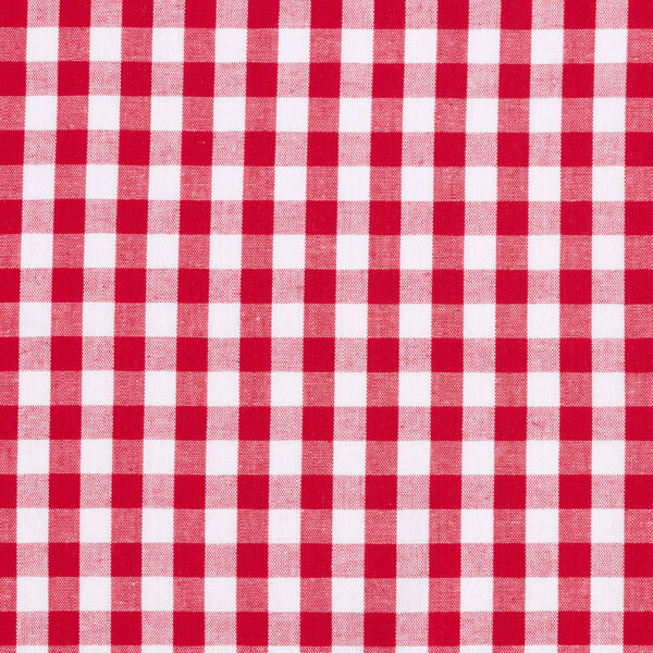 Katoenen stof Vichy - 1 cm – chili, image number 1