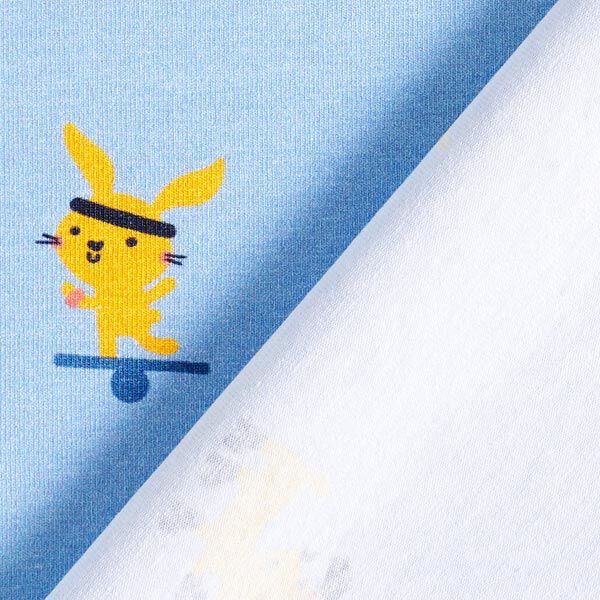 Katoenjersey sportieve dieren | PETIT CITRON – lichtblauw, image number 6