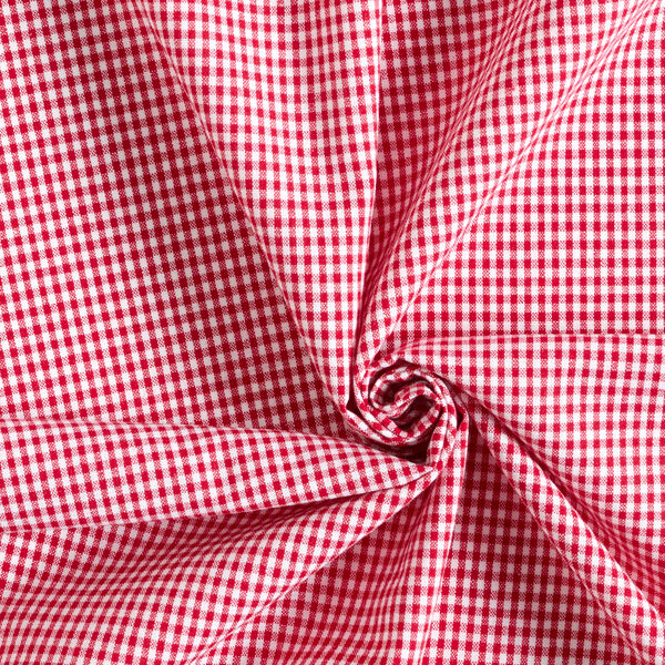 Katoenen stof Vichy - 0,2 cm – chili, image number 2